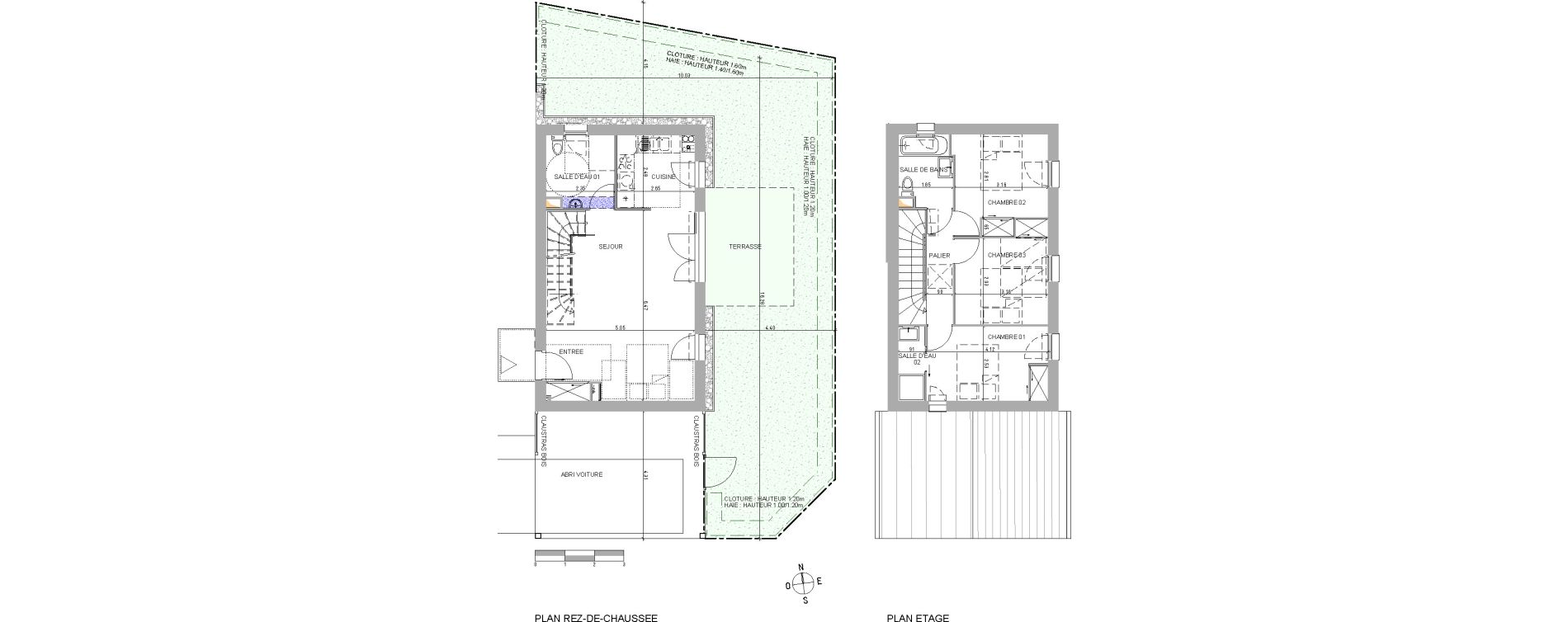 Maison T4 de 82,64 m2 &agrave; Belin-B&eacute;liet Centre