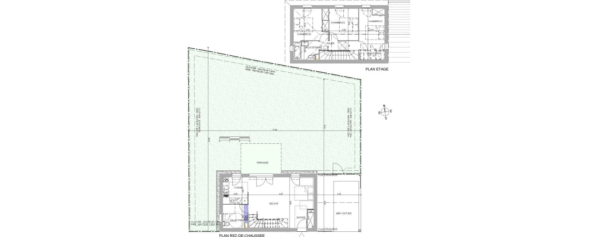 Maison T4 de 82,61 m2 &agrave; Belin-B&eacute;liet Centre