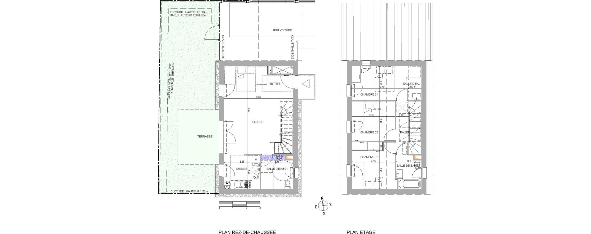 Maison T4 de 82,68 m2 &agrave; Belin-B&eacute;liet Centre