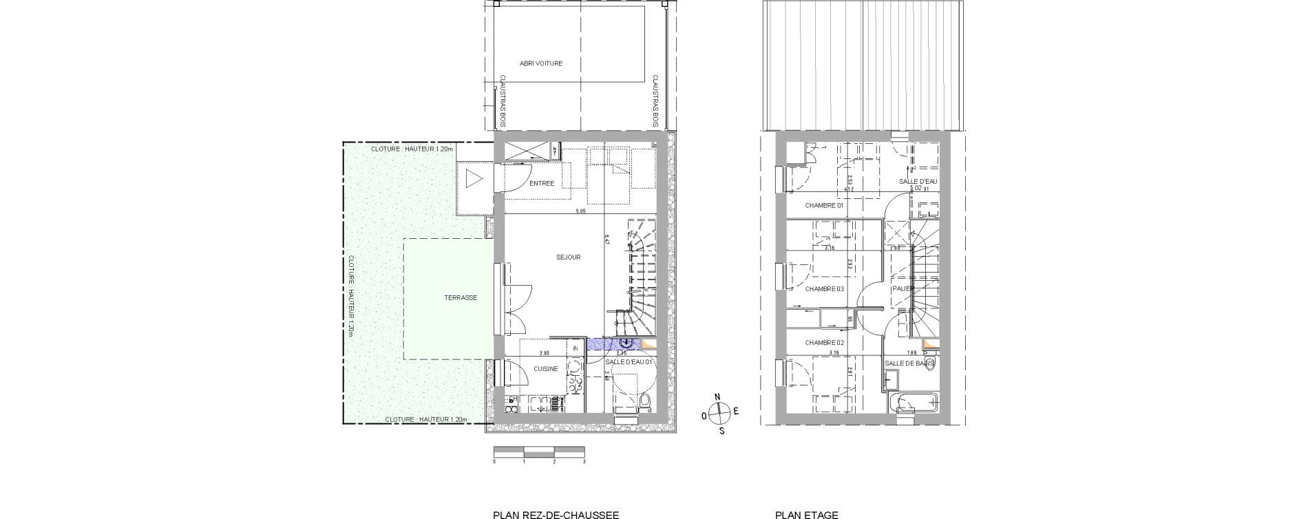 Maison T4 de 82,68 m2 &agrave; Belin-B&eacute;liet Centre