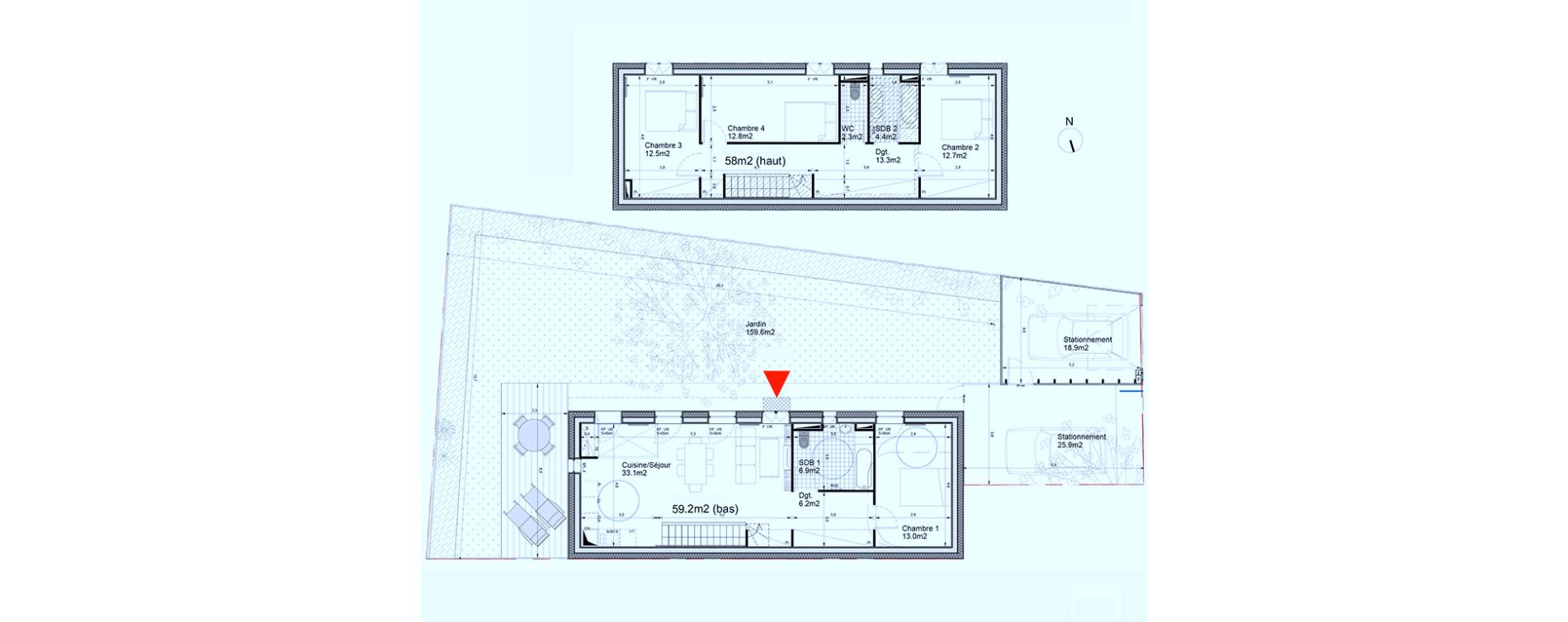 Maison T5 de 117,20 m2 &agrave; Biganos Centre