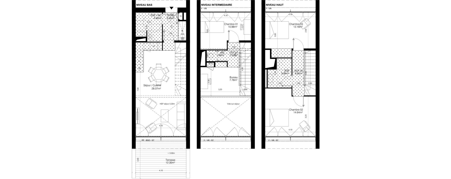 Maison T4 de 94,19 m2 &agrave; Bordeaux Ginko