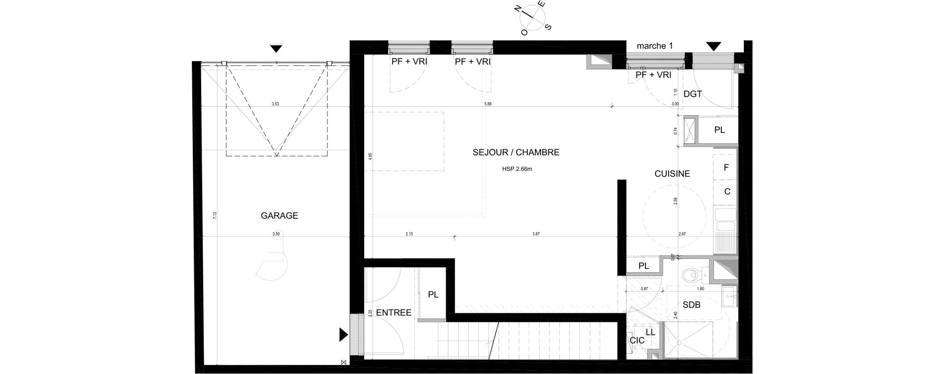 Maison T5 de 161,40 m2 &agrave; Bordeaux Chartrons