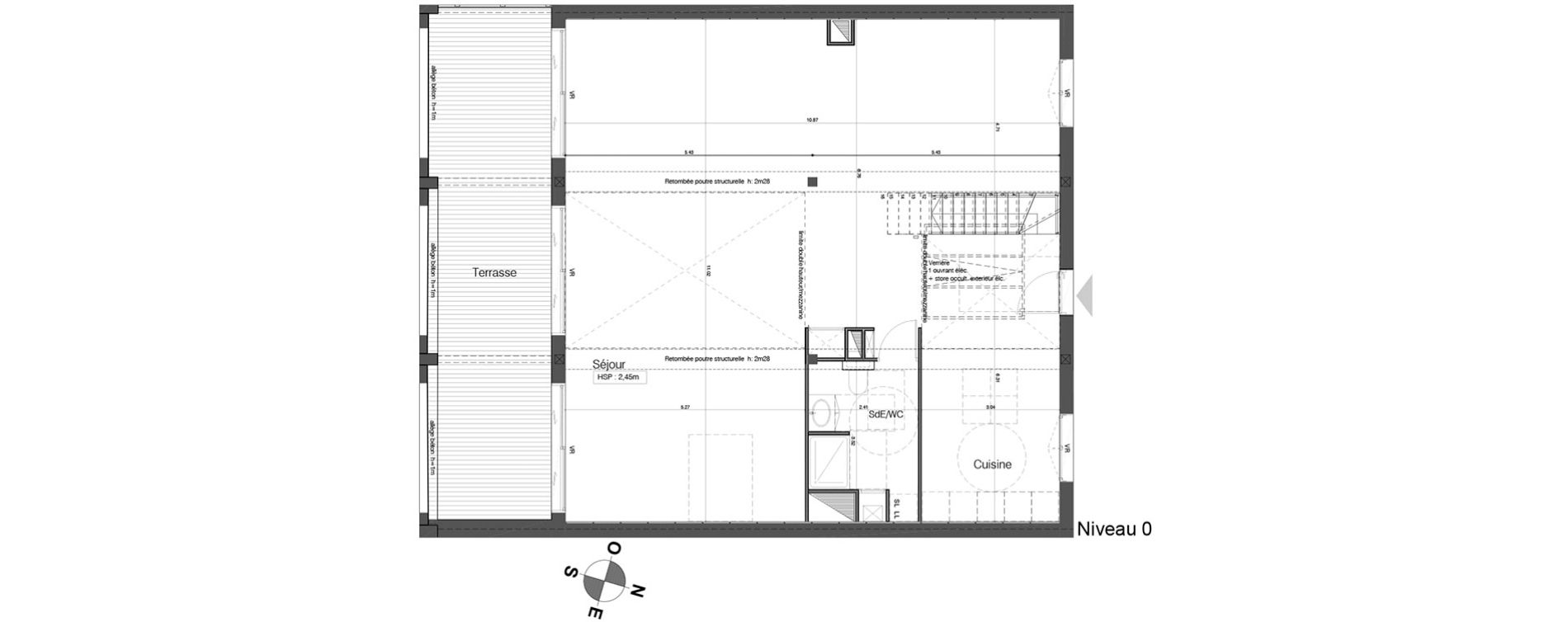 Duplex T5 de 191,30 m2 &agrave; Bordeaux Tivoli