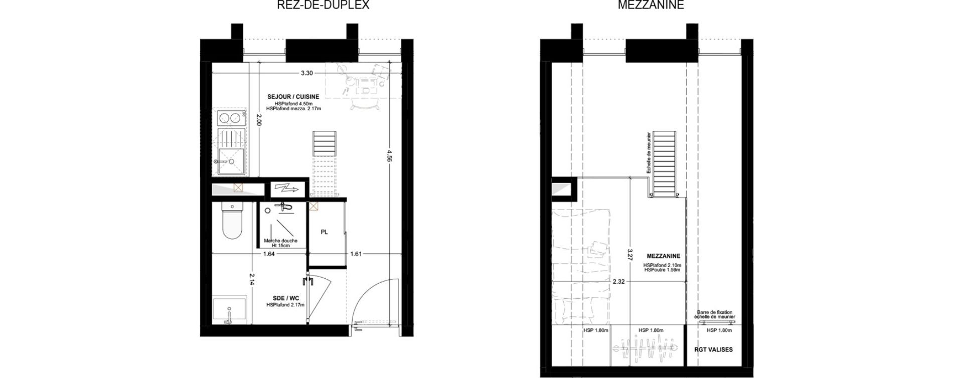 Studio meubl&eacute; de 20,73 m2 &agrave; Bordeaux Cauderan