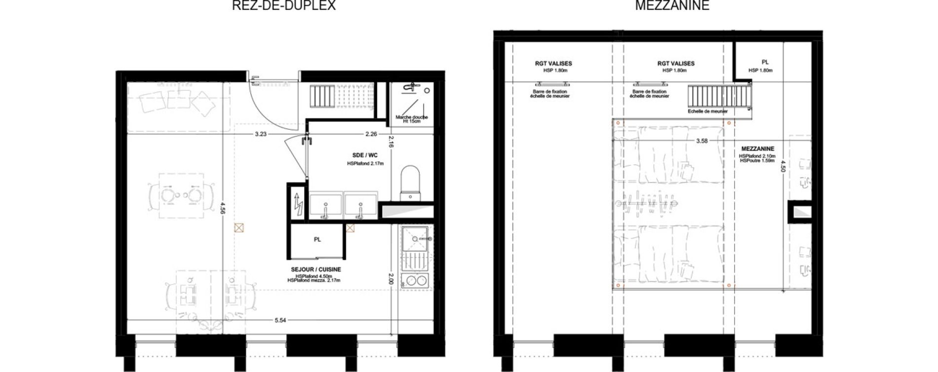 Studio meubl&eacute; de 37,23 m2 &agrave; Bordeaux Cauderan