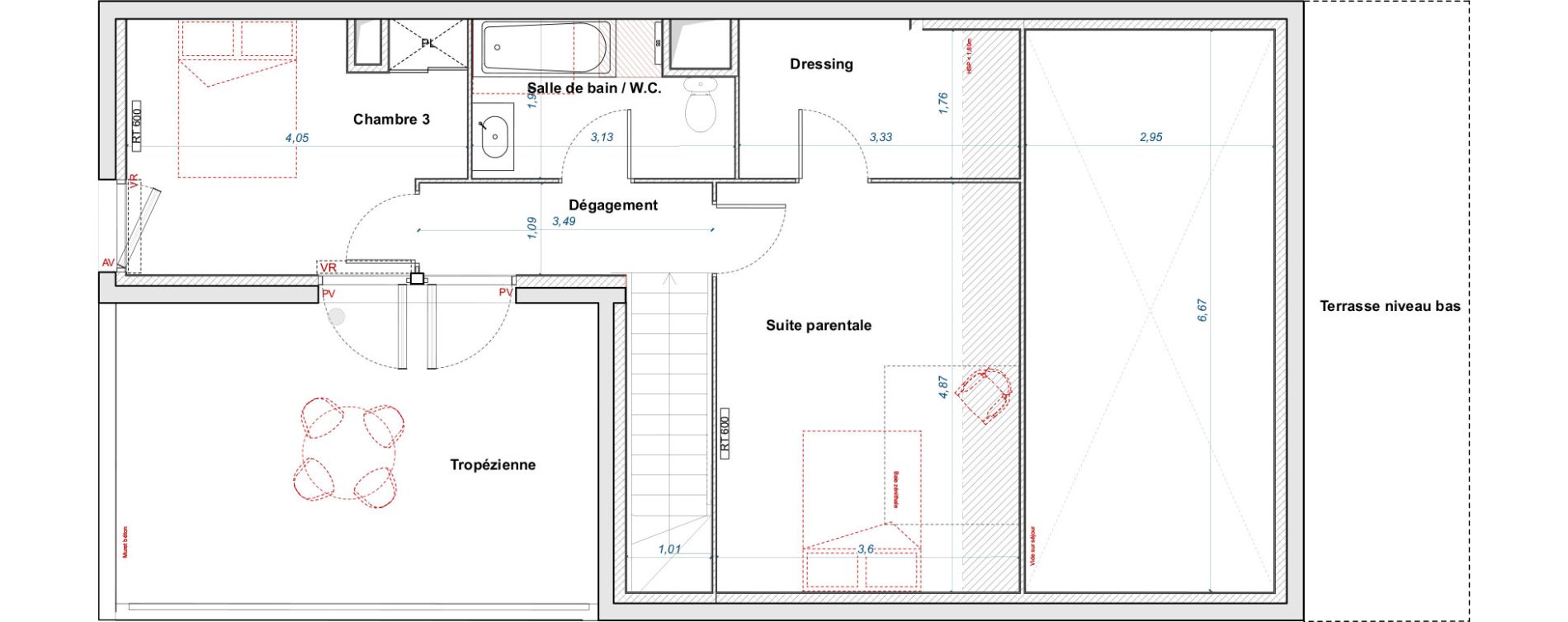 Appartement T5 de 126,42 m2 &agrave; Bordeaux Brazza