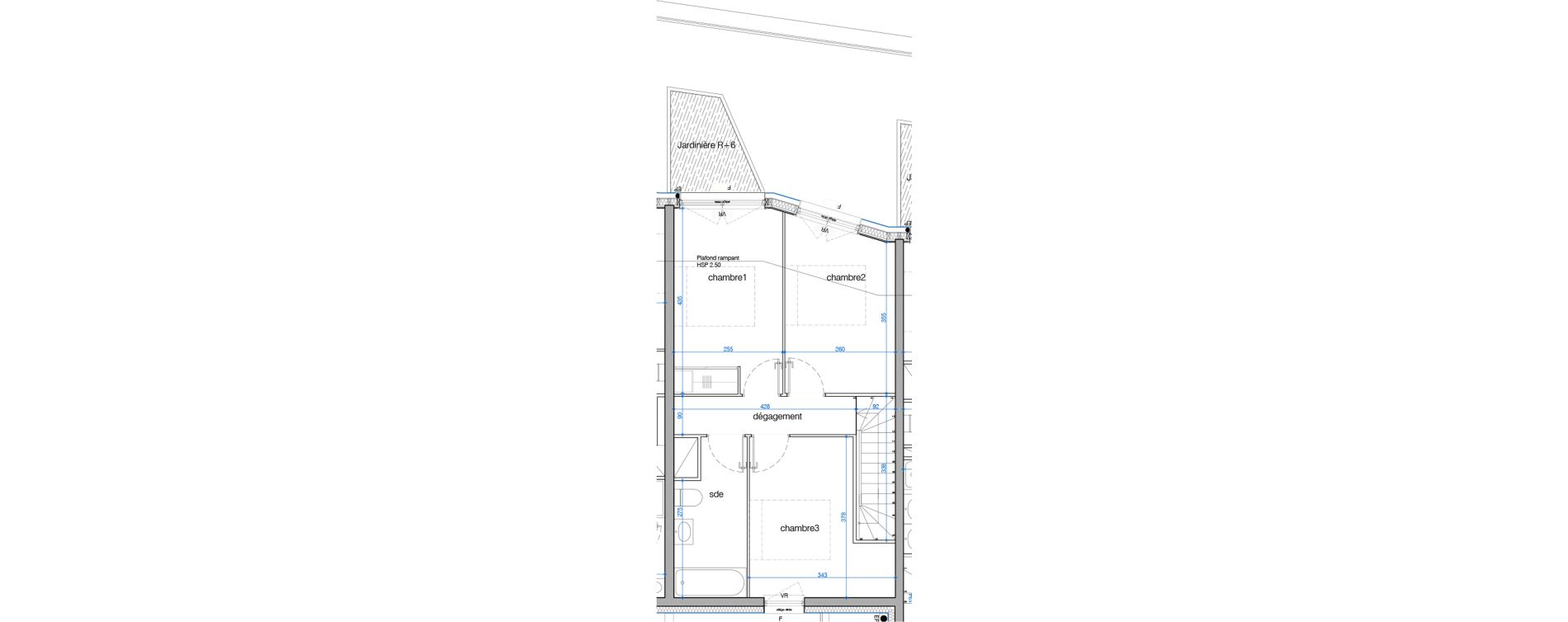 Duplex T4 de 83,88 m2 &agrave; Bordeaux Brazza