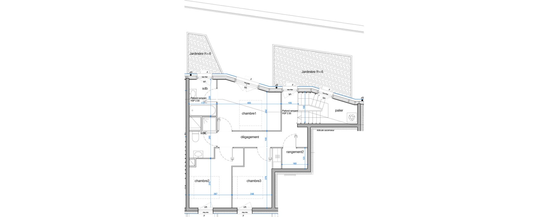 Duplex T4 de 91,28 m2 &agrave; Bordeaux Brazza