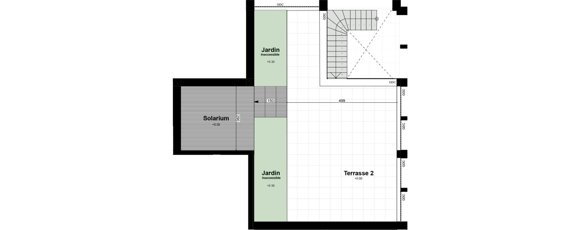 Duplex T3 de 71,17 m2 &agrave; Bordeaux Armagnac