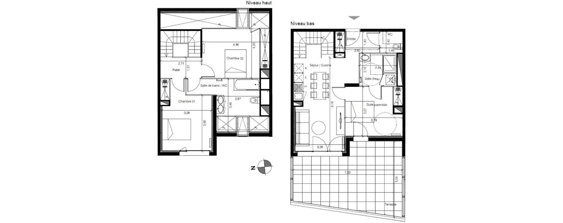 Appartement T4 de 88,24 m2 &agrave; Bordeaux Lestonnat - mons&eacute;jour