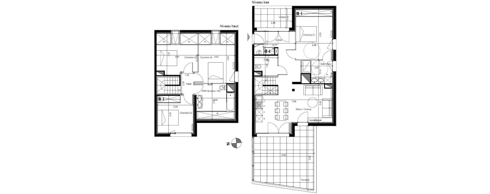 Appartement T5 de 103,78 m2 &agrave; Bordeaux Lestonnat - mons&eacute;jour