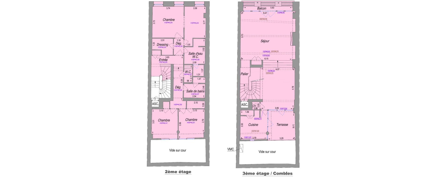 Duplex T4 de 153,90 m2 &agrave; Bordeaux Chartrons - grand parc - jardin public