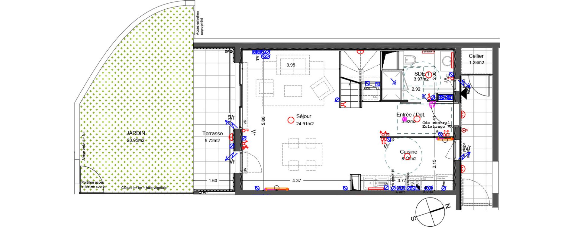 Duplex T4 de 85,78 m2 &agrave; Bordeaux Ginko