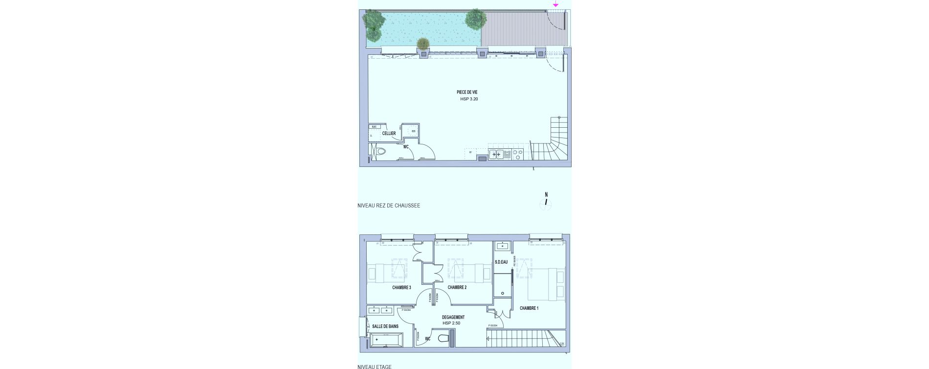 Duplex T4 de 98,00 m2 &agrave; Bordeaux Saint bruno