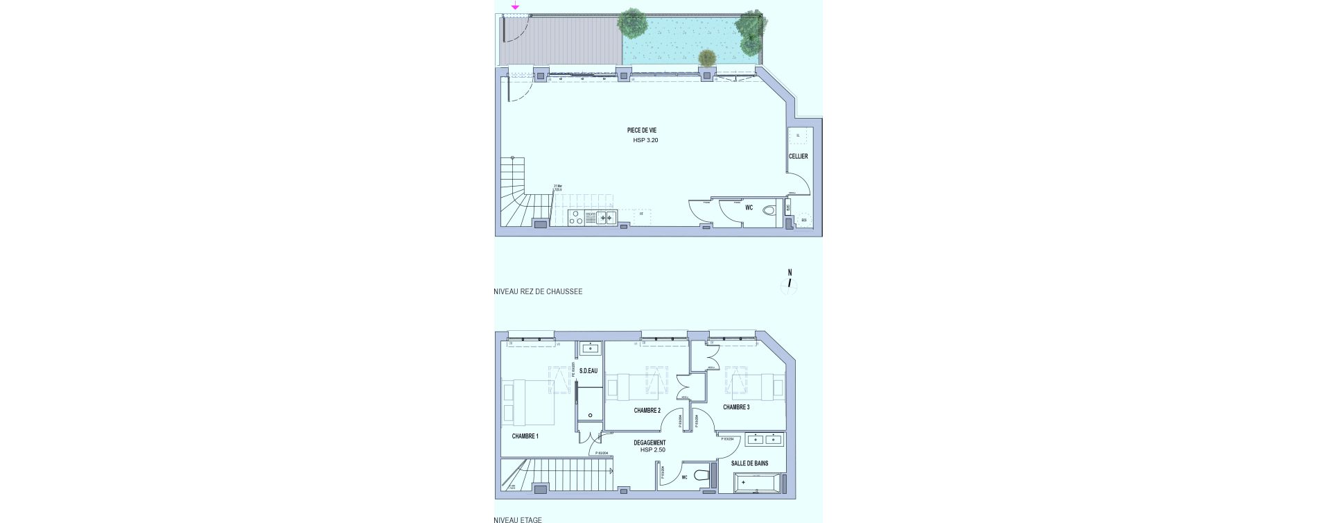Duplex T4 de 101,00 m2 &agrave; Bordeaux Saint bruno