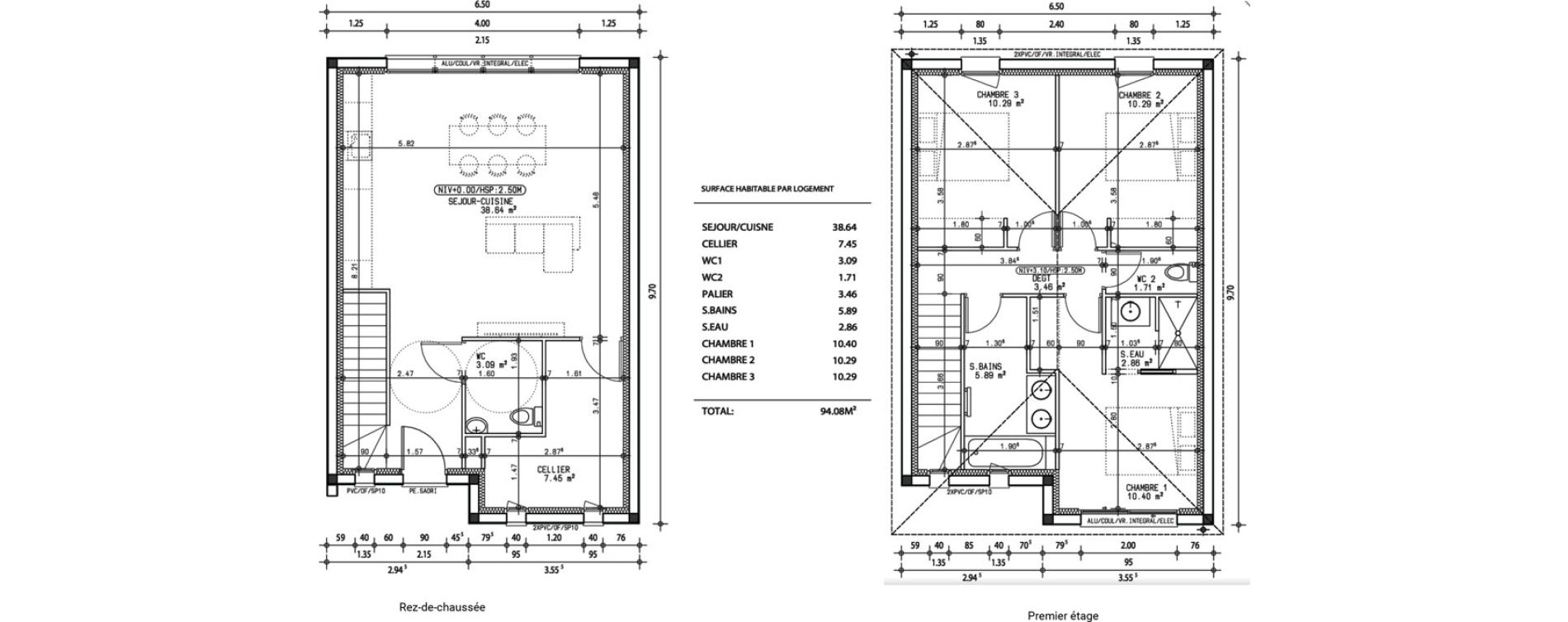 Maison T4 de 94,08 m2 &agrave; Eysines La lesque