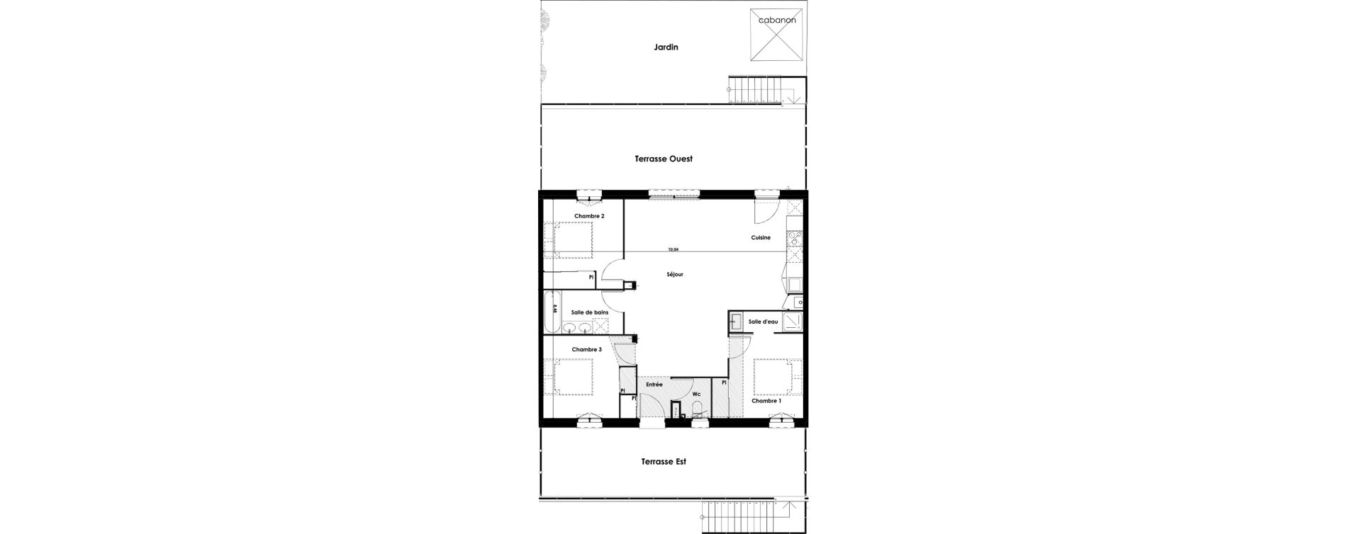 Appartement T4 de 83,14 m2 &agrave; Floirac Gambetta
