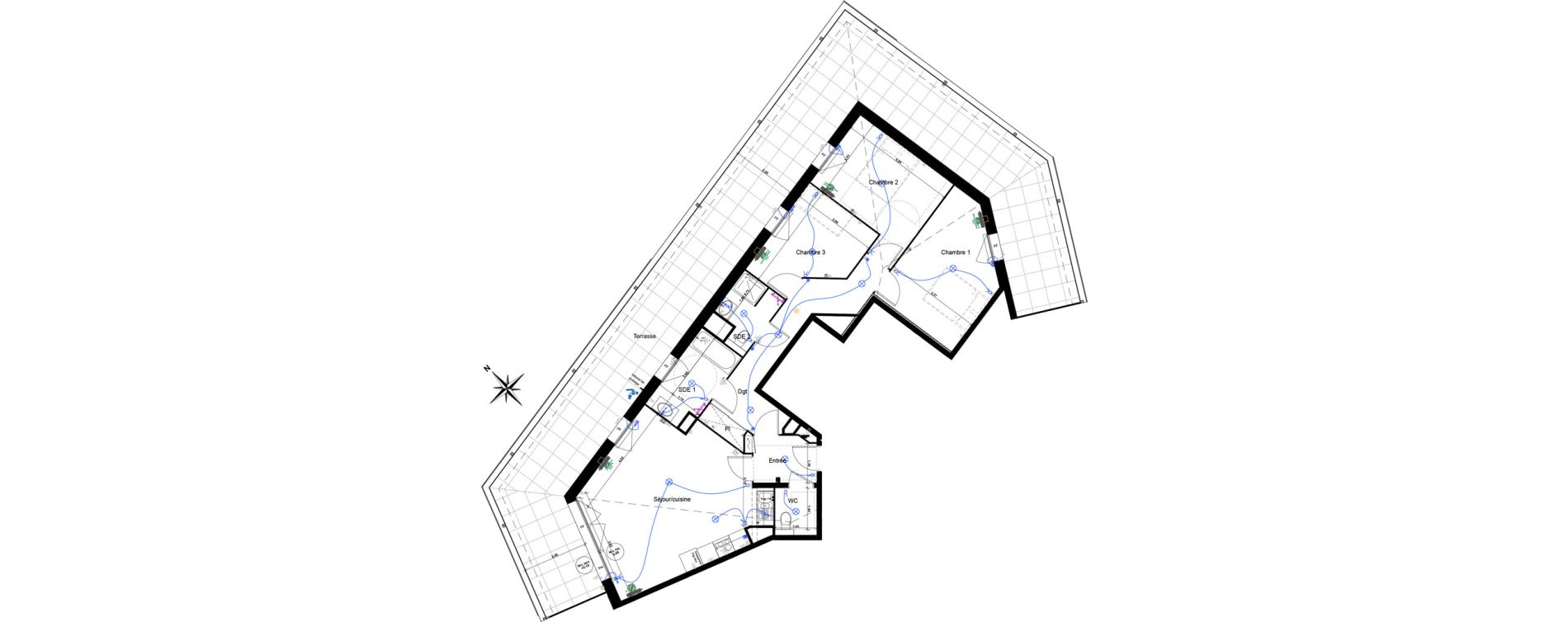 Appartement T4 de 89,60 m2 &agrave; Floirac Lib&eacute;ration