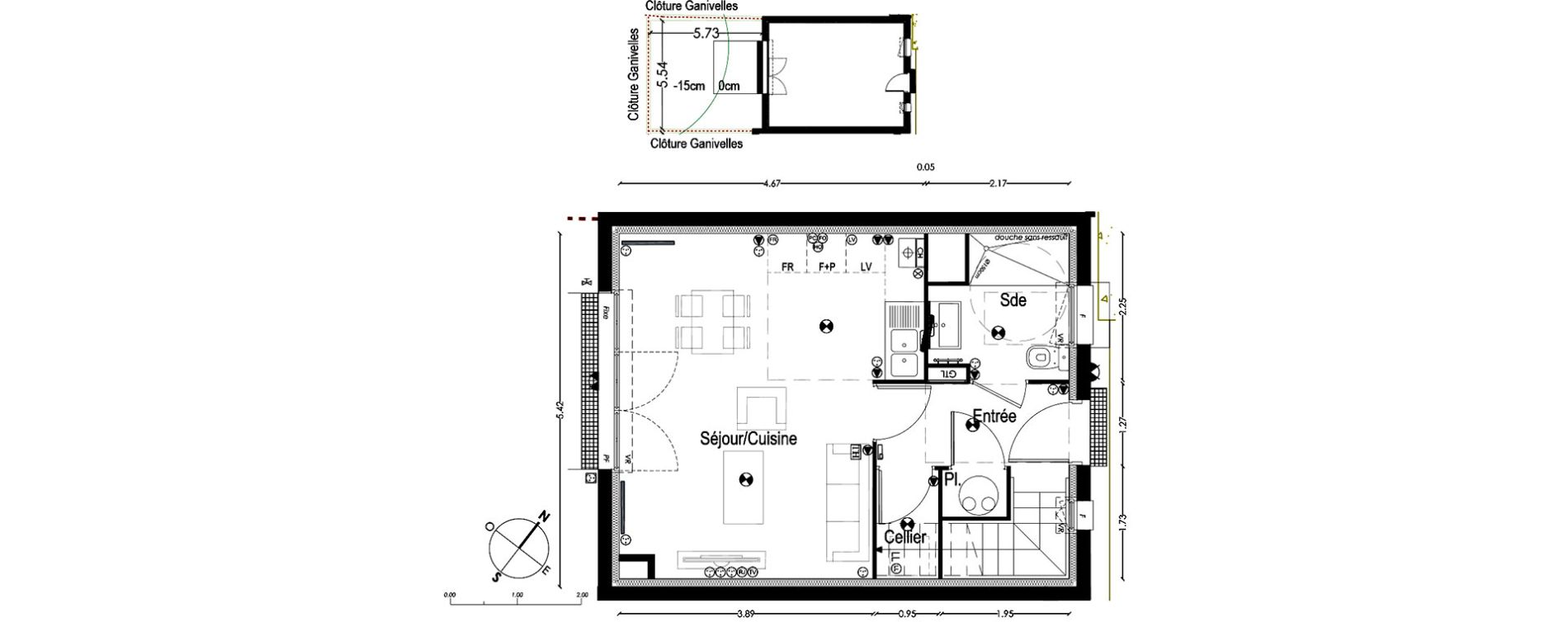 Maison T3 de 64,99 m2 &agrave; Gradignan Centre
