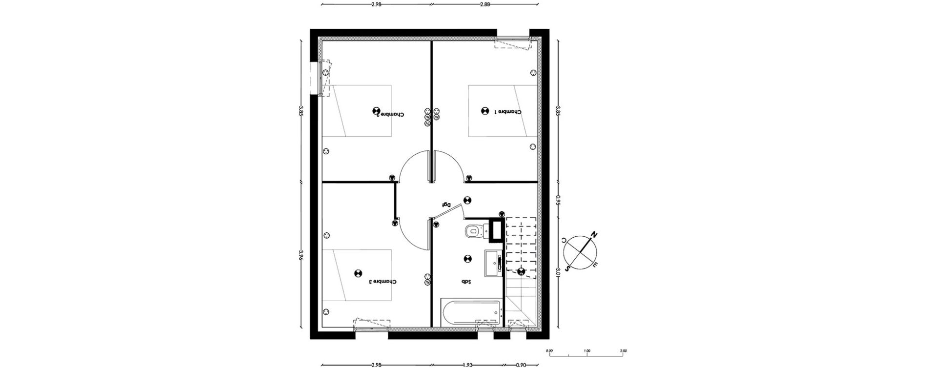 Maison T4 de 85,09 m2 &agrave; Gradignan Centre