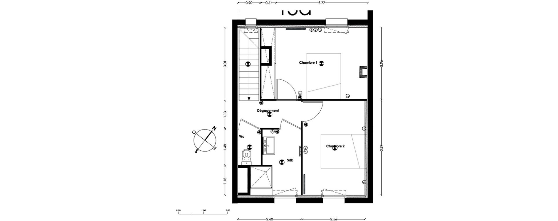 Maison T3 de 64,90 m2 &agrave; Gradignan Centre