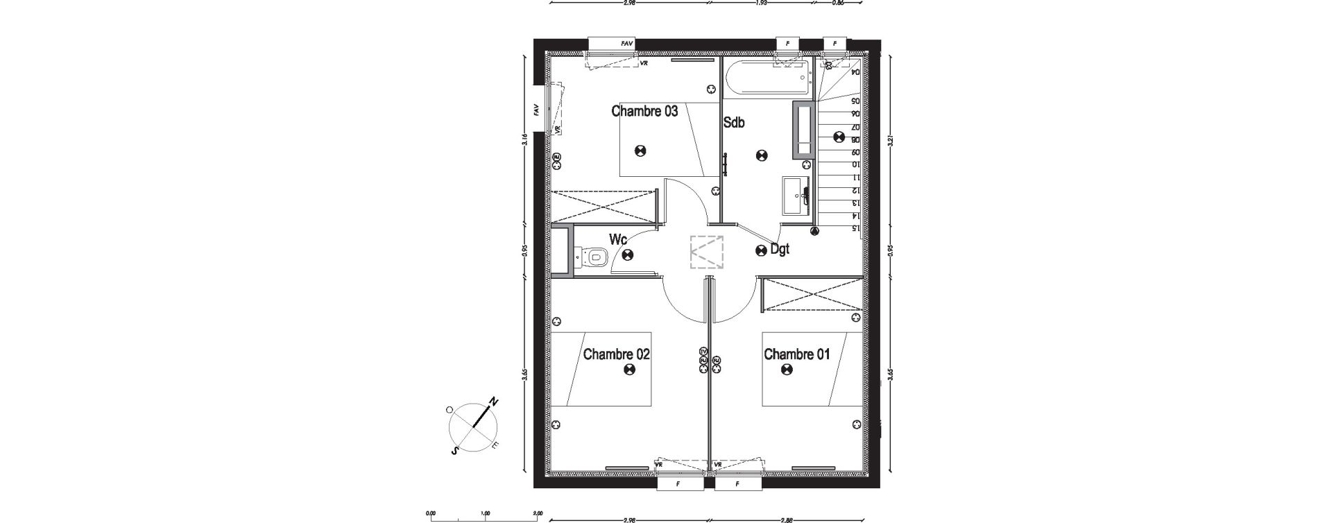 Maison T4 de 84,03 m2 &agrave; Gradignan Centre