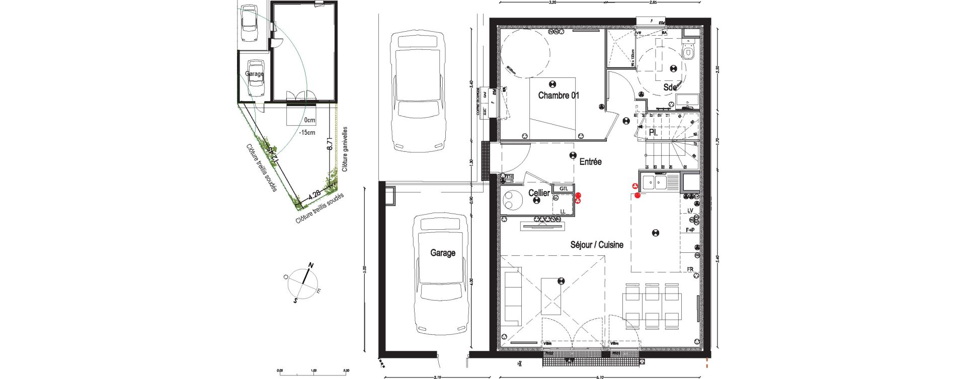 Maison T5 de 112,03 m2 &agrave; Gradignan Centre