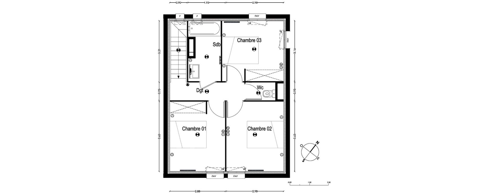 Maison T4 de 83,88 m2 &agrave; Gradignan Centre