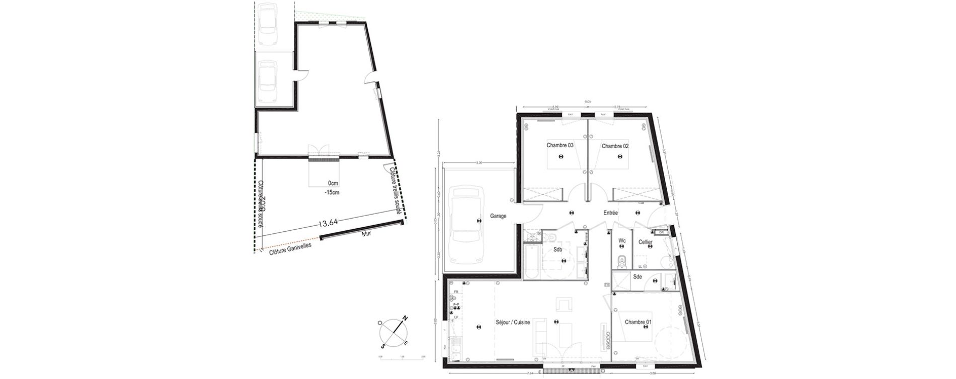 Maison T4 de 90,39 m2 &agrave; Gradignan Centre