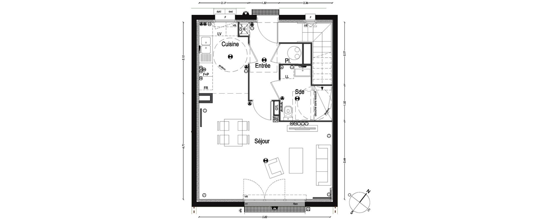 Maison T4 de 42,04 m2 &agrave; Gradignan Centre