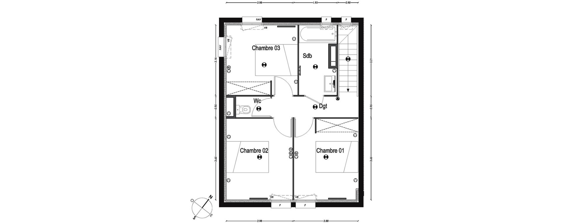 Maison T4 de 42,04 m2 &agrave; Gradignan Centre