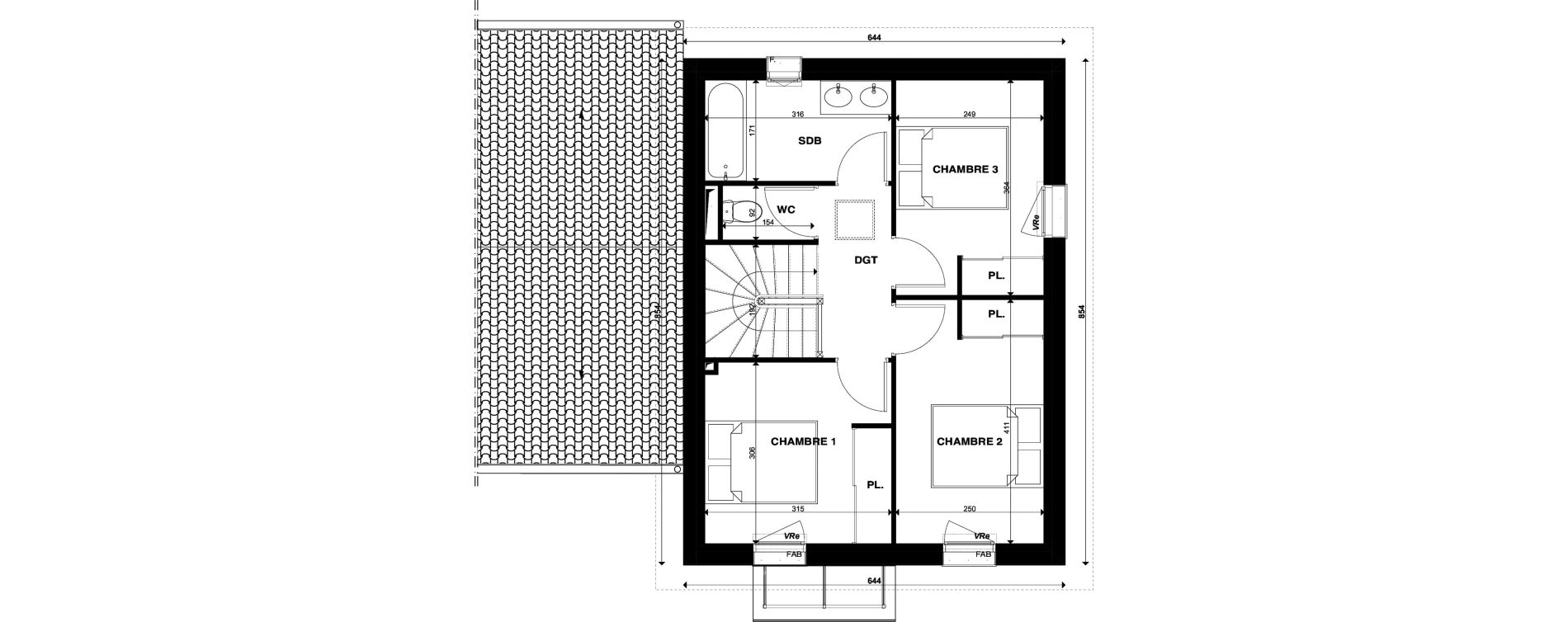 Maison T4 de 79,43 m2 &agrave; Gradignan Centre