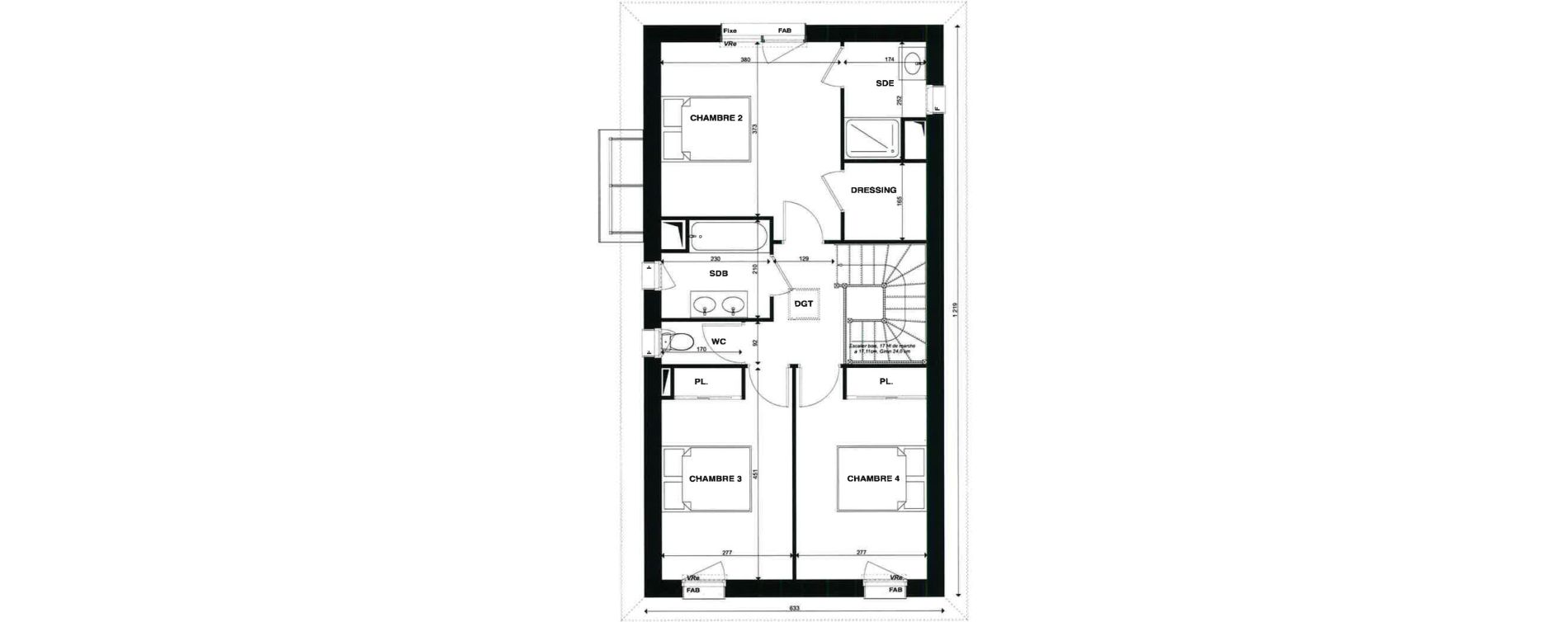 Maison T5 de 116,42 m2 &agrave; Gradignan Centre