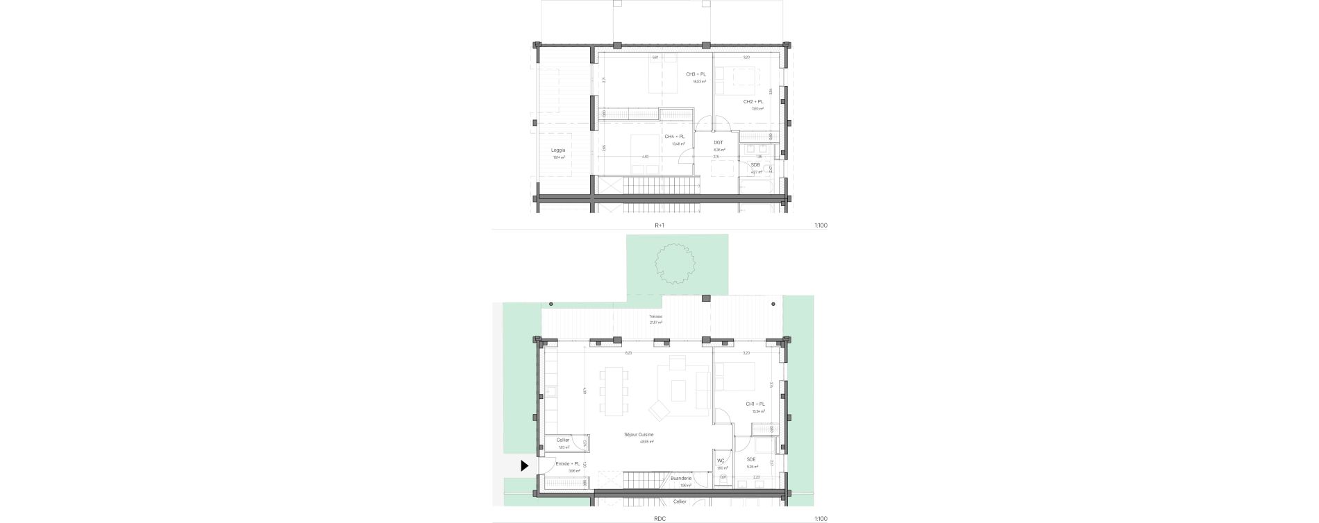 Maison T5 de 132,35 m2 &agrave; Gujan-Mestras Centre