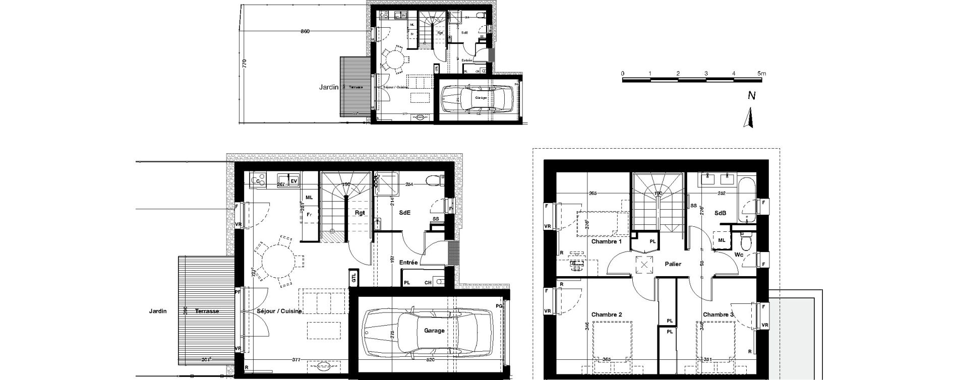Villa T4 de 84,56 m2 &agrave; Gujan-Mestras Centre