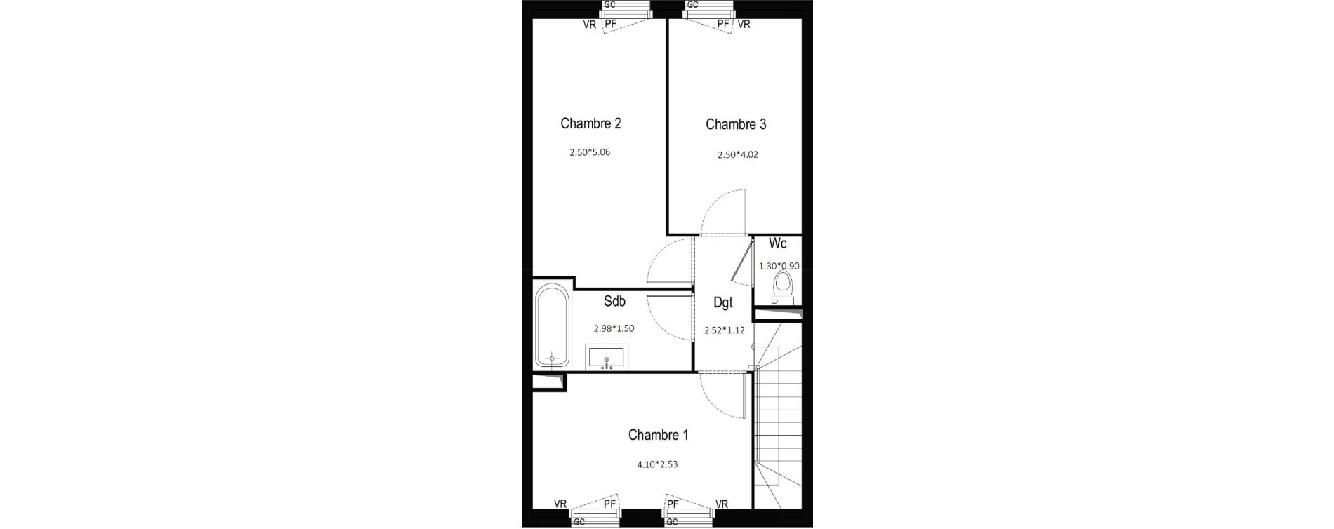 Maison T4 de 84,40 m2 &agrave; Gujan-Mestras Centre