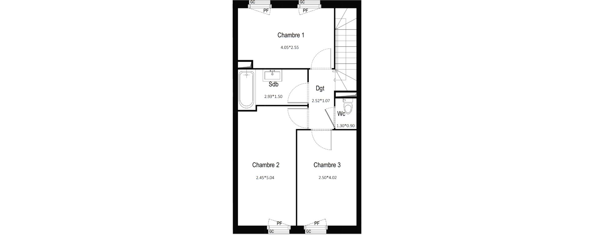 Maison T4 de 83,50 m2 &agrave; Gujan-Mestras Centre