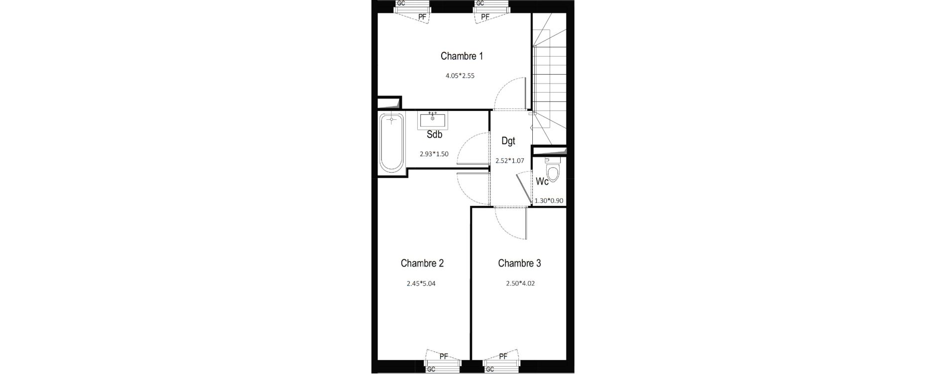 Maison T4 de 83,50 m2 &agrave; Gujan-Mestras Centre