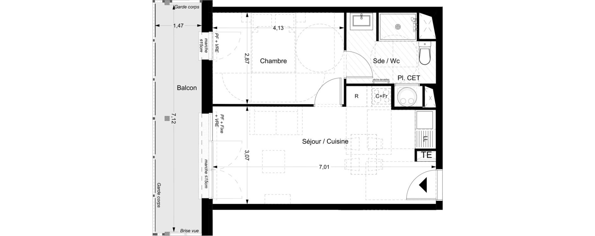 Appartement T2 de 41,00 m2 &agrave; La Teste-De-Buch Centre ville