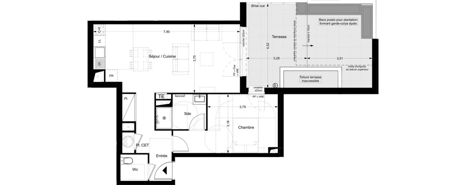 Appartement T2 de 57,70 m2 &agrave; La Teste-De-Buch Centre ville