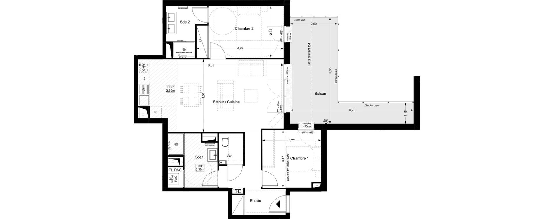 Appartement T3 de 77,30 m2 &agrave; La Teste-De-Buch Centre ville