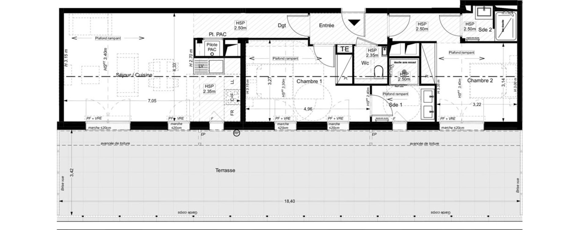 Appartement T3 de 75,80 m2 &agrave; La Teste-De-Buch Centre ville