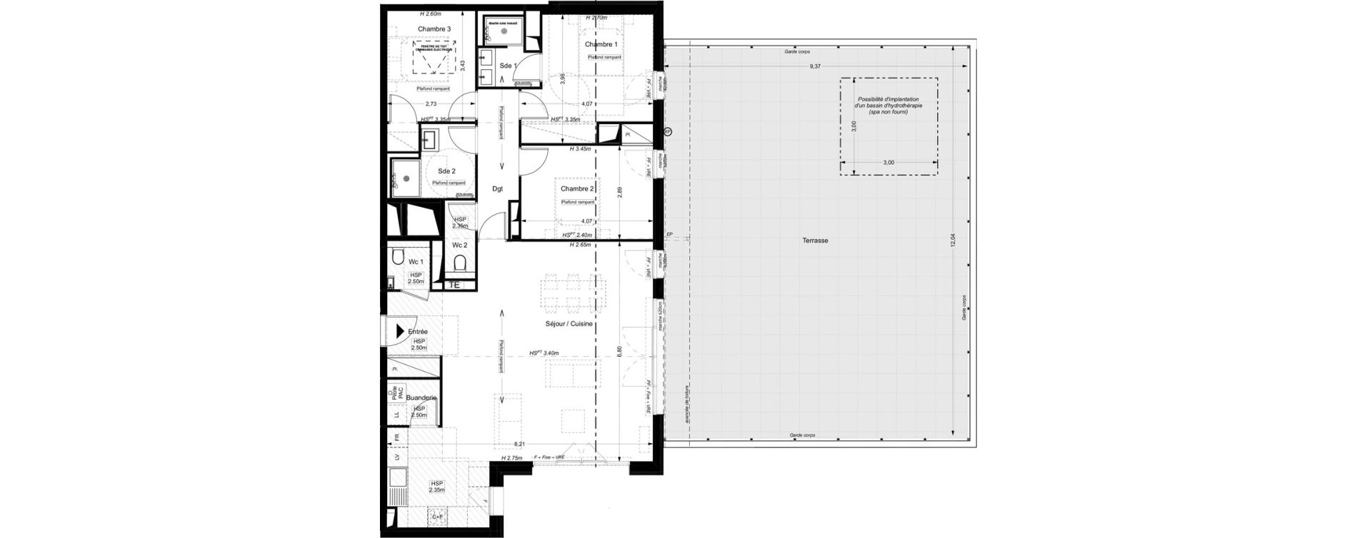 Appartement T5 de 108,10 m2 &agrave; La Teste-De-Buch Centre ville