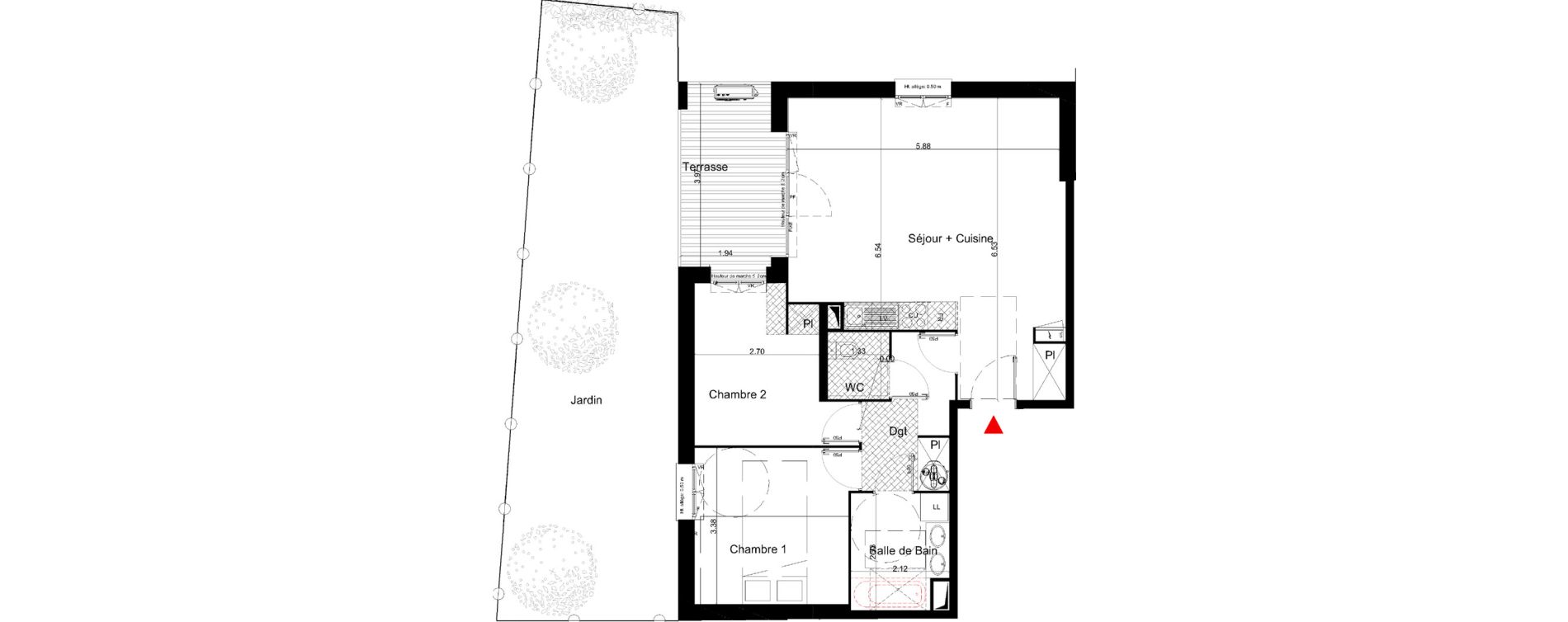 Appartement T3 de 66,35 m2 &agrave; La Teste-De-Buch Jean de graily