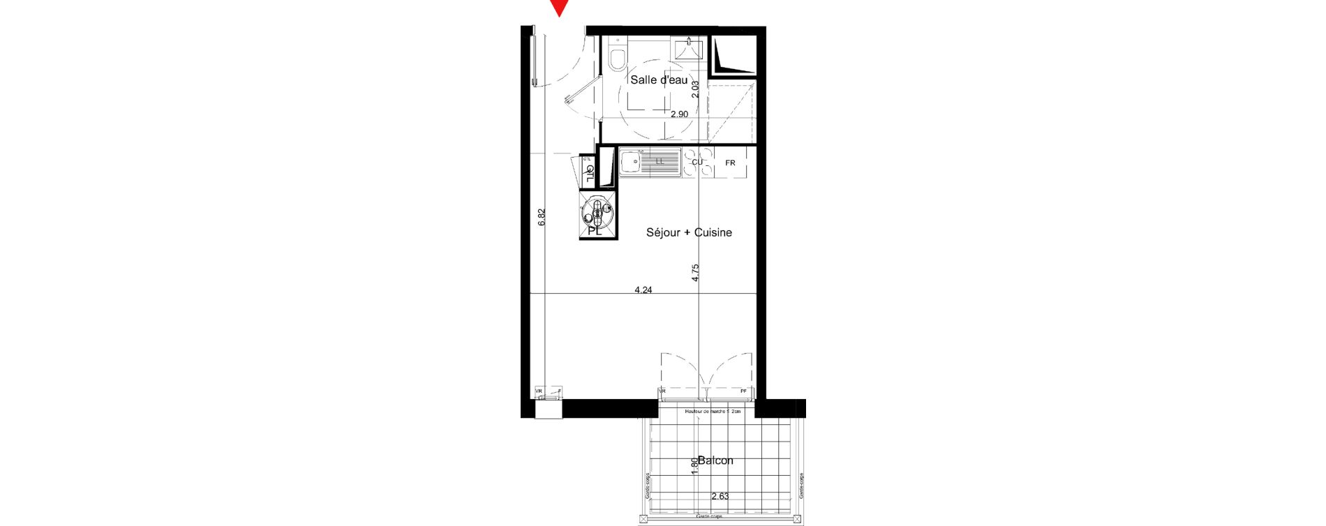 Appartement T1 de 27,40 m2 &agrave; La Teste-De-Buch Jean de graily