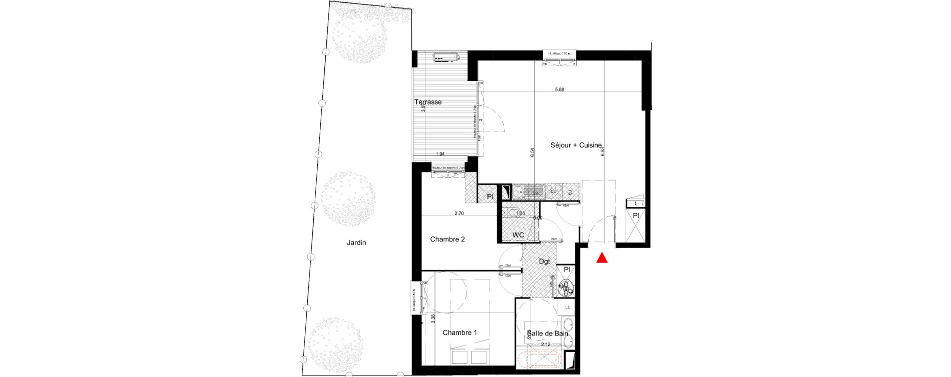 Appartement T3 de 66,35 m2 &agrave; La Teste-De-Buch Jean de graily