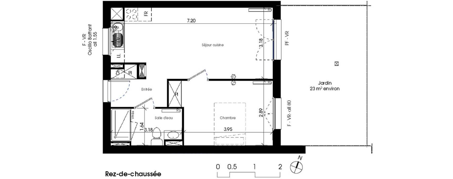 Appartement T2 de 42,12 m2 à La Teste-De-Buch La migreque