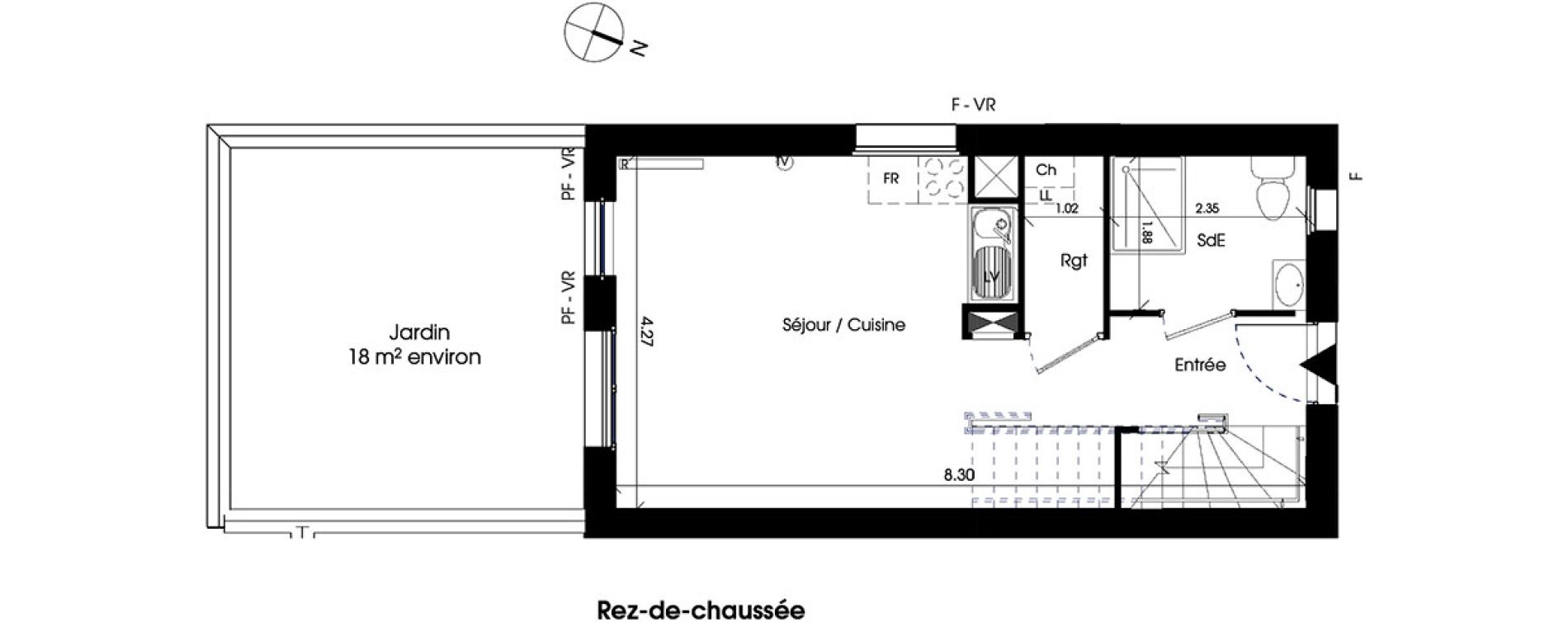 Duplex T3 de 61,66 m2 &agrave; La Teste-De-Buch La migreque