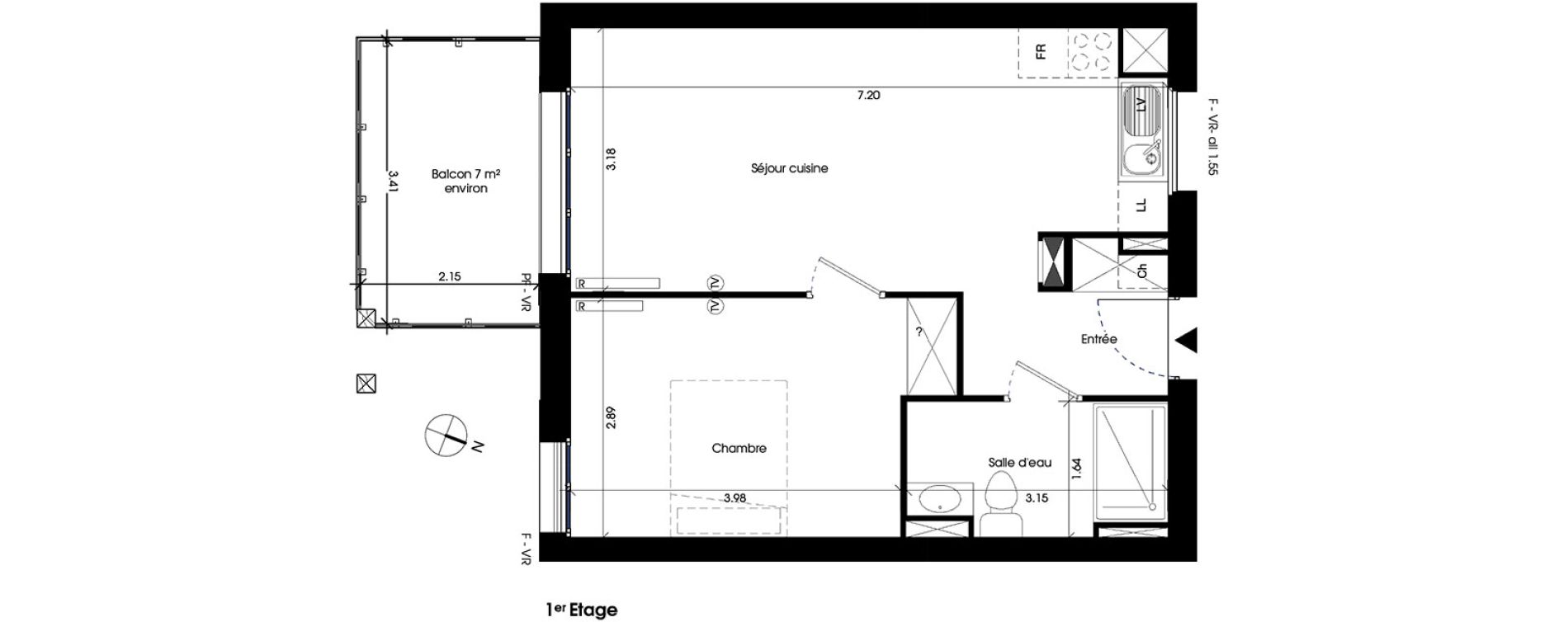 Appartement T2 de 42,12 m2 &agrave; La Teste-De-Buch La migreque
